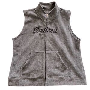 Carhartt Womens fleece vest. XXL. Grey. Embroidered logo